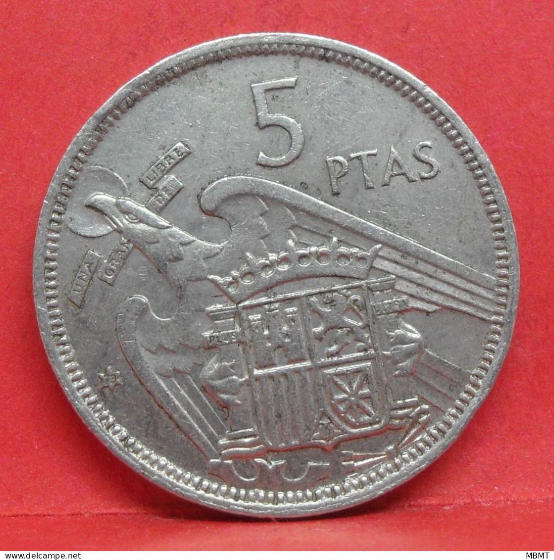 5 Pesetas 1957 étoile 73 - SUP - Pièce Monnaie Espagne - Article N°2359 - 5 Pesetas