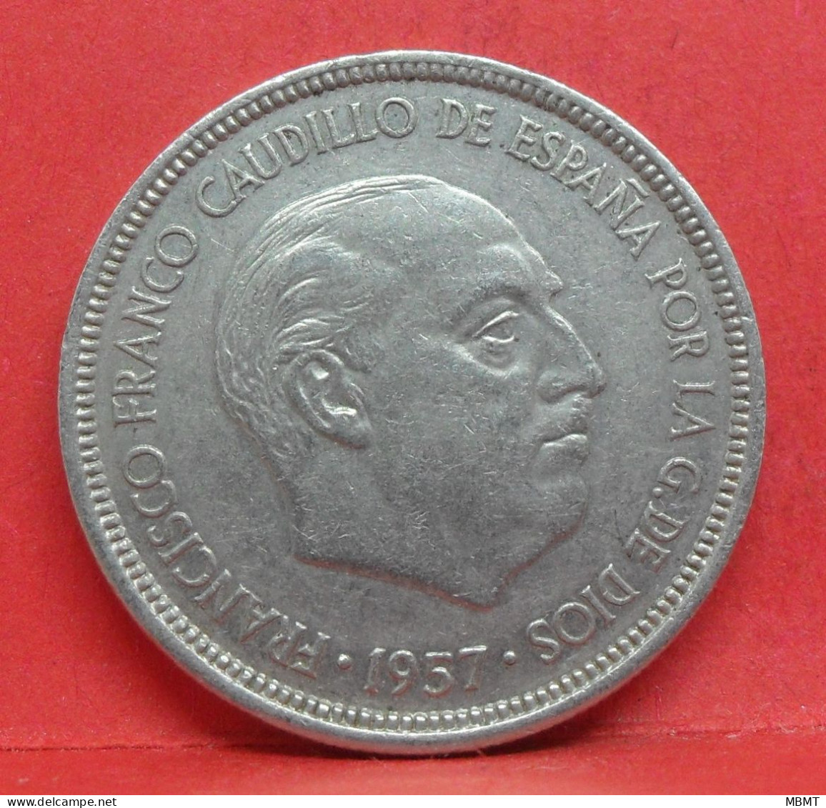 5 Pesetas 1957 étoile 73 - SUP - Pièce Monnaie Espagne - Article N°2359 - 5 Pesetas