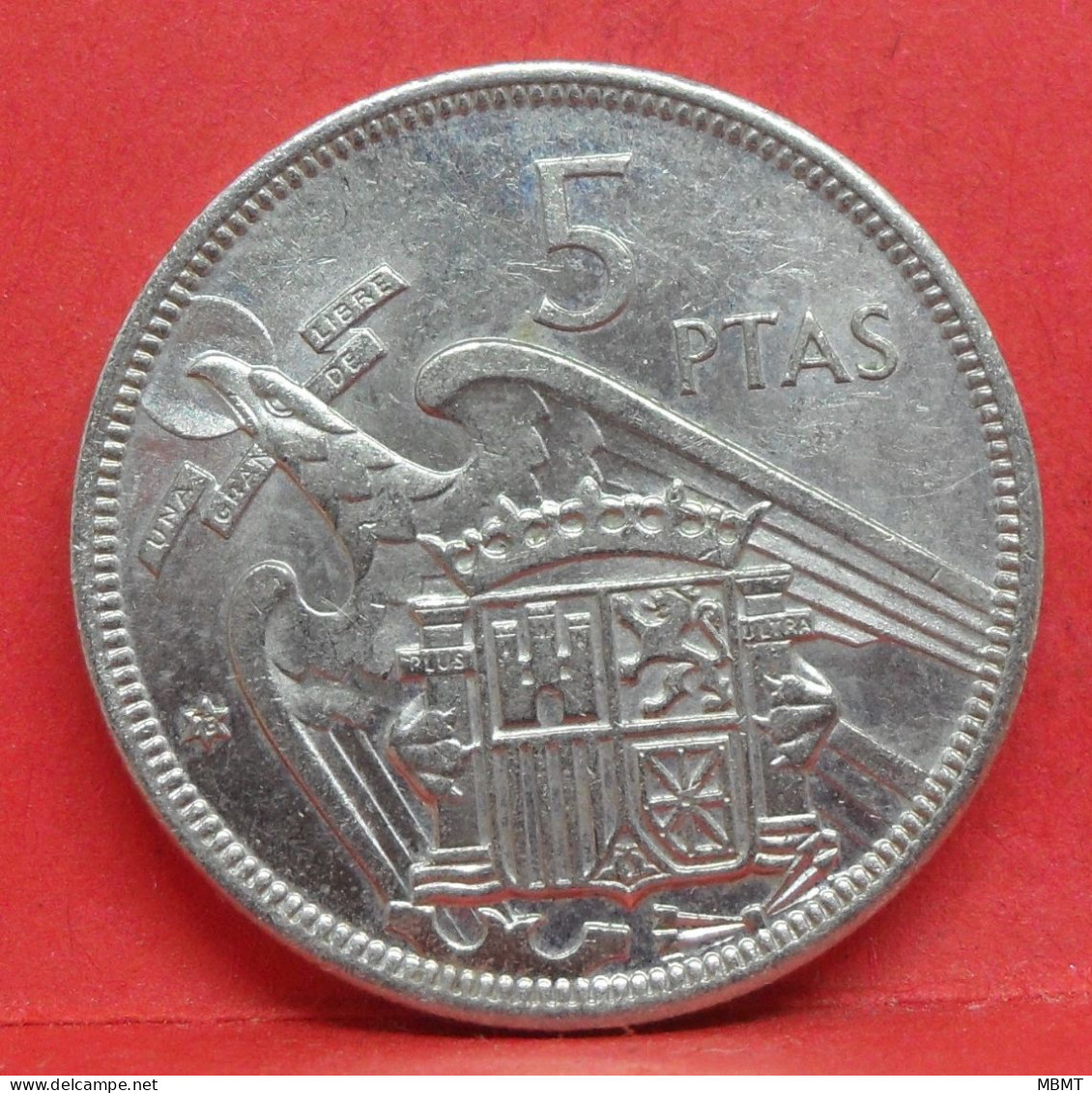 5 Pesetas 1957 étoile 73 - SPL - Pièce Monnaie Espagne - Article N°2360 - 5 Pesetas