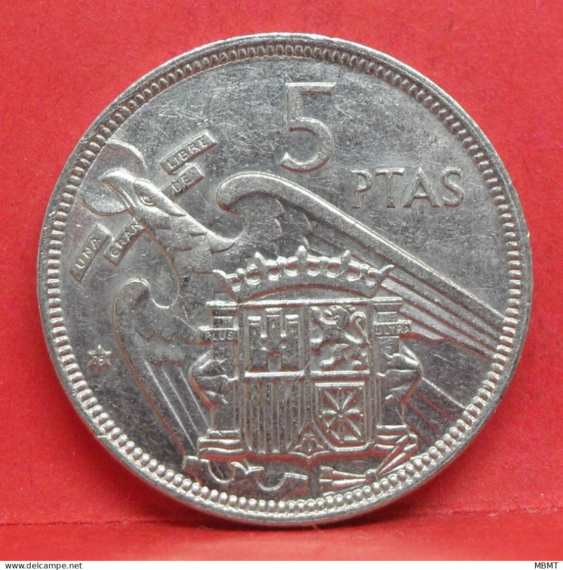 5 Pesetas 1957 étoile 75 - SPL - Pièce Monnaie Espagne - Article N°2366 - 5 Pesetas