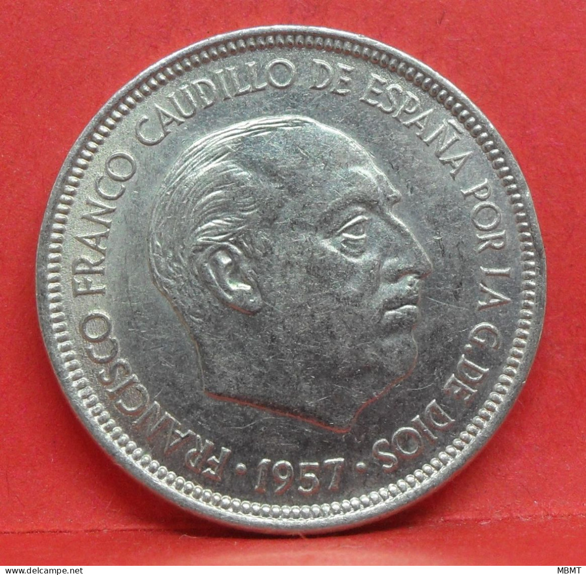 5 Pesetas 1957 étoile 75 - SPL - Pièce Monnaie Espagne - Article N°2366 - 5 Pesetas