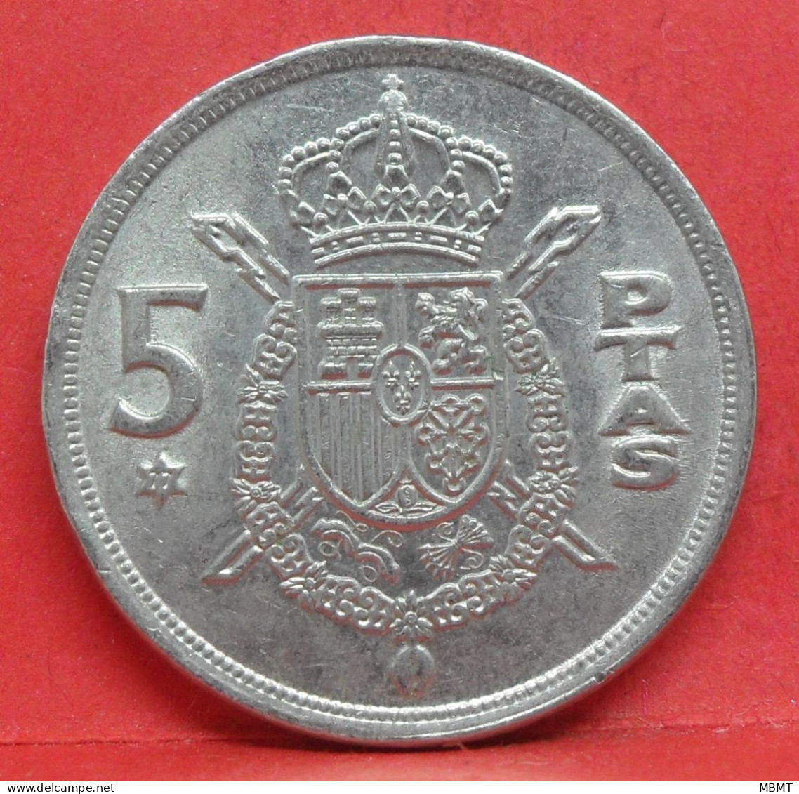 5 Pesetas 1975 étoile 77 - TTB - Pièce Monnaie Espagne - Article N°2369 - 5 Pesetas
