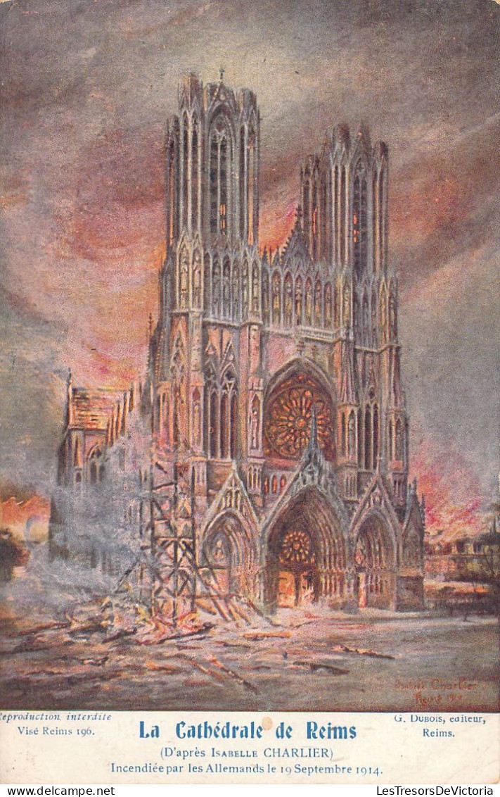 FRANCE - 51 - REIMS - La Cathédrale De Reims - Editeur G Dubois - Carte Postale Ancienne - Reims