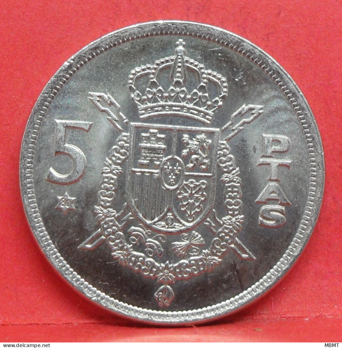 5 Pesetas 1975 étoile 80 - SPL - Pièce Monnaie Espagne - Article N°2379 - 5 Pesetas