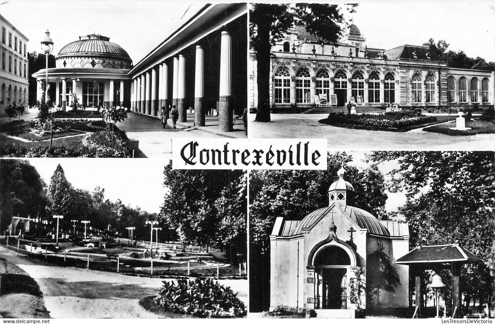 FRANCE - 88 - CONTREXEVILLE - Galeries - Casino - Golf Miniature - Chapelle Russe - Carte Postale Ancienne - Andere & Zonder Classificatie