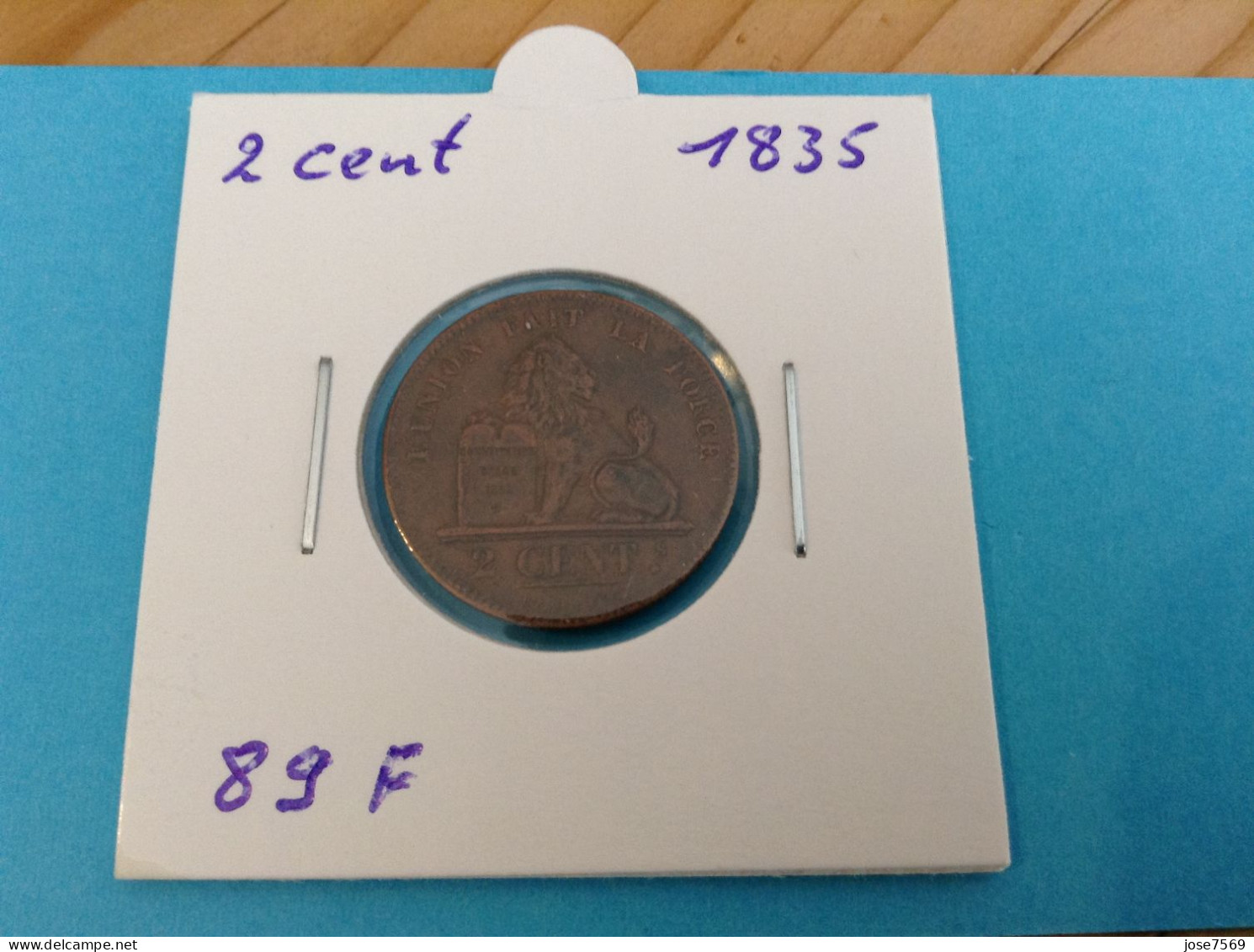 België Leopold I 2 Cent 1835. (Morin 89f) - 2 Cents