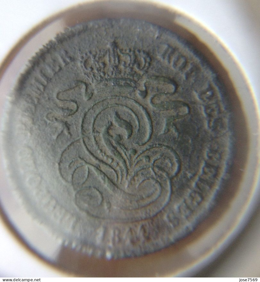 België Leopold I 2 Cent 1844. (Morin 93) - 2 Centimes