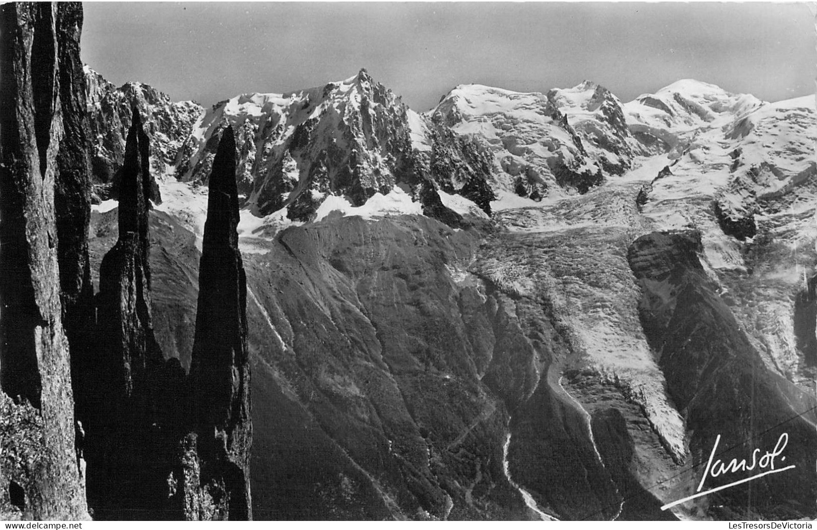 FRANCE - 74 - CHAMONIX - Les Jumeaux Du Brévent L'Aiguille Du Midi - Editions Photographique - Carte Postale Ancienne - Chamonix-Mont-Blanc