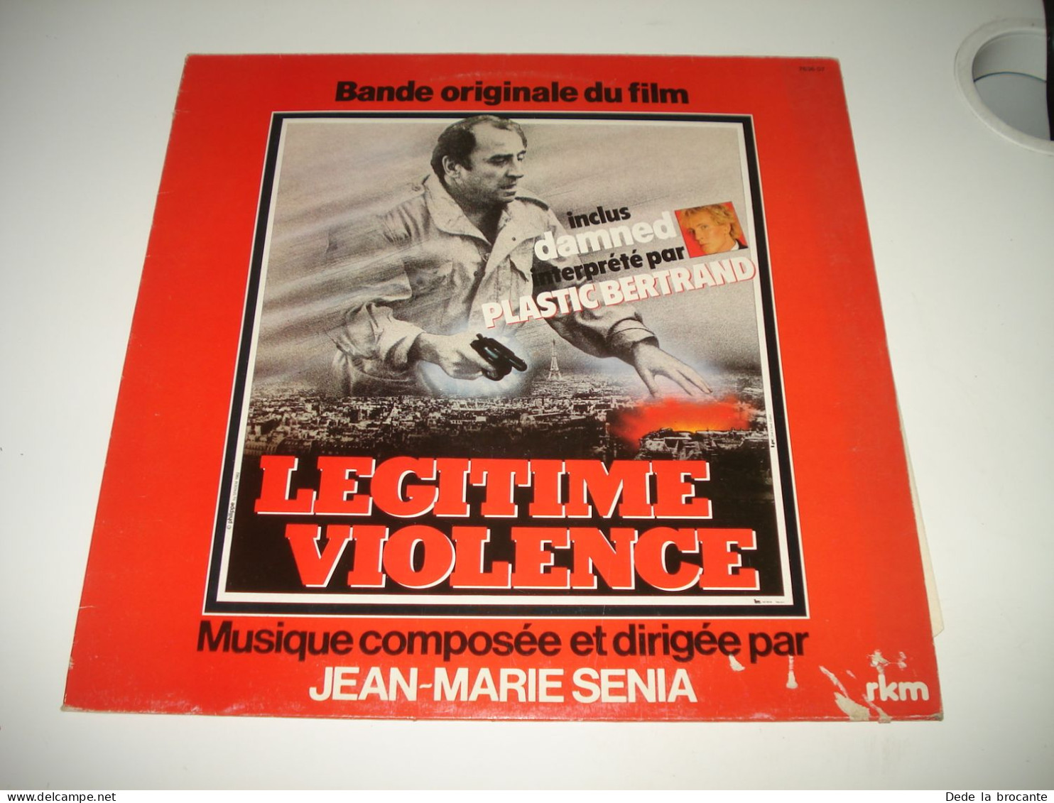 B7 / LP  " Légitime Violence " Senia Plastic Bertrand - 7636 07 - Fr 1982 - M/VG - Filmmuziek