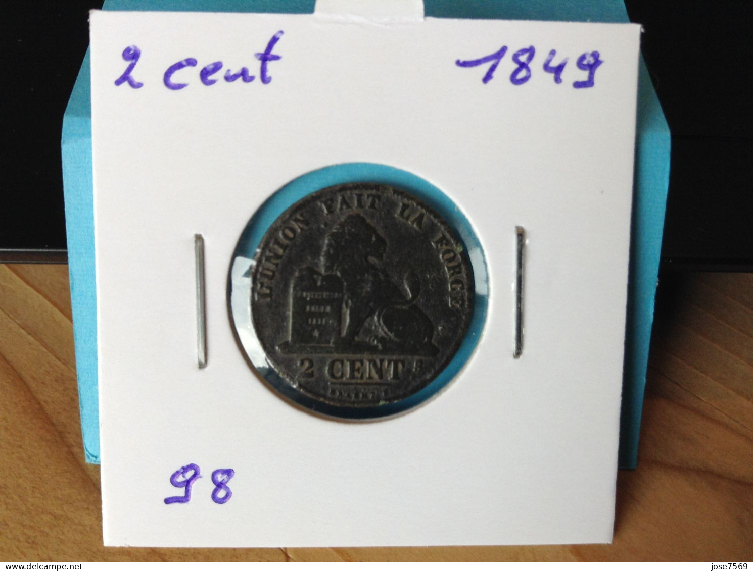 België Leopold I 2 Cent 1849. (Morin 98) - 2 Centimes