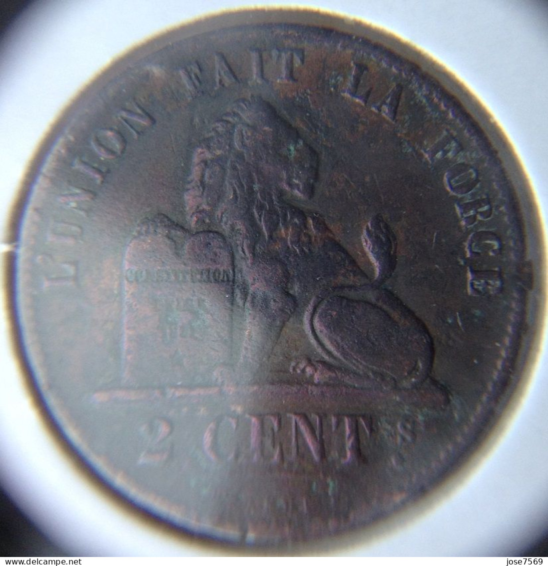 België Leopold I 2 Cent 1855. (Morin 103) - 2 Cents