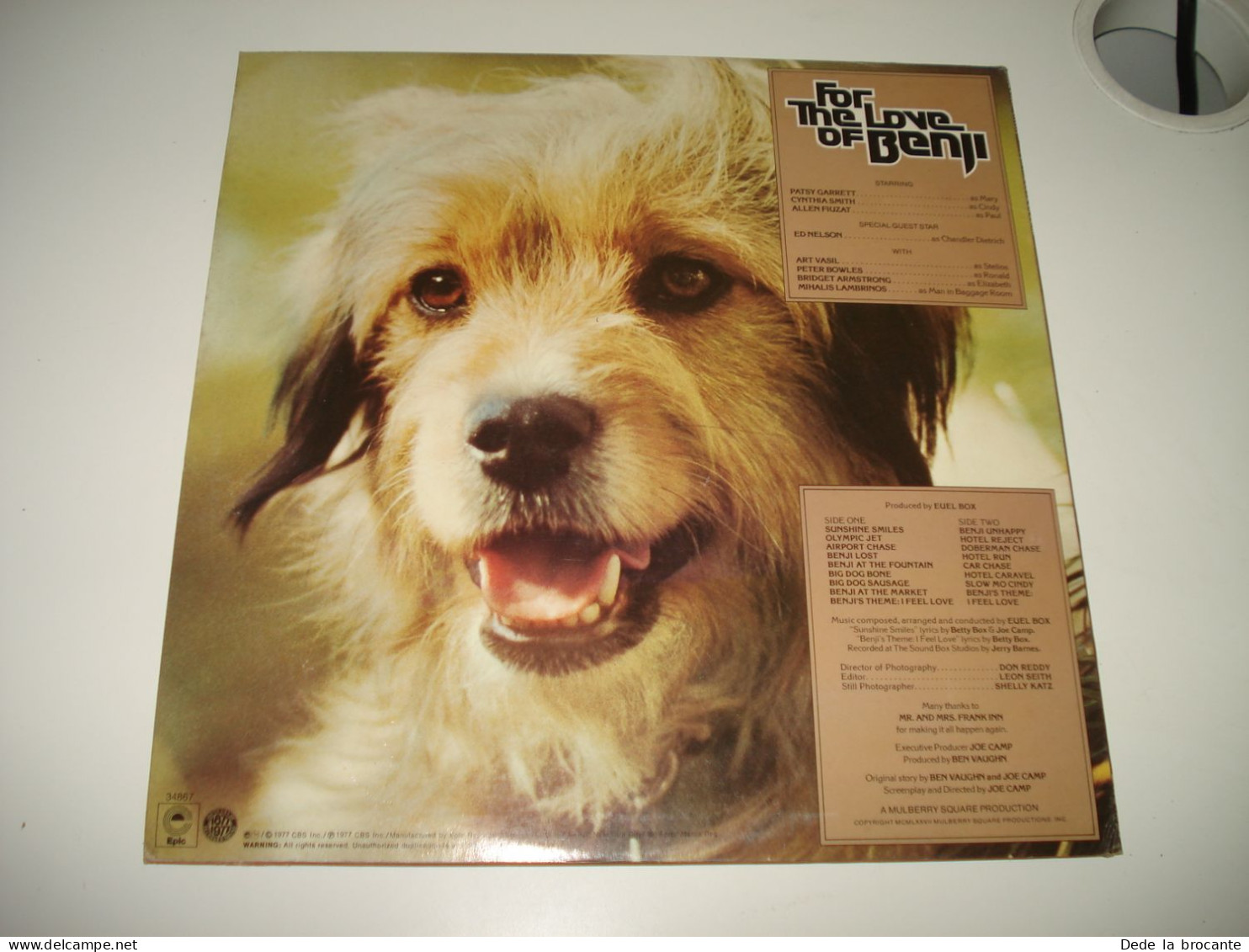 B7 / LP - Film " For The Love Of Benji " + Livret - EPIC 34867 - US 1977 - M/N.M - Musica Di Film