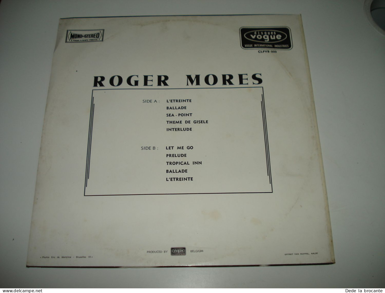 B7 / HYPER RARE ! Roger Mores " L'Étreinte " Vogue - CLPVB 009 - BE 1968 - M/N.M - Filmmusik