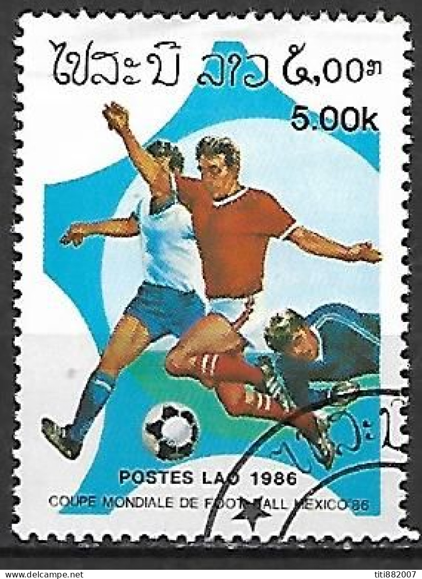 LAOS    -   FOOTBALL   -   Oblitéré - Gebraucht