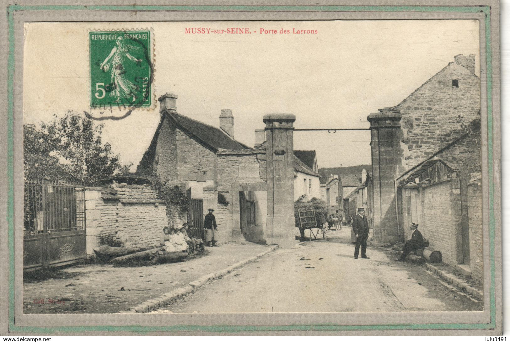 CPA (10) MUSSY-sur-SEINE - Aspect De La Porte Des Larrons En 1914 - Mussy-sur-Seine