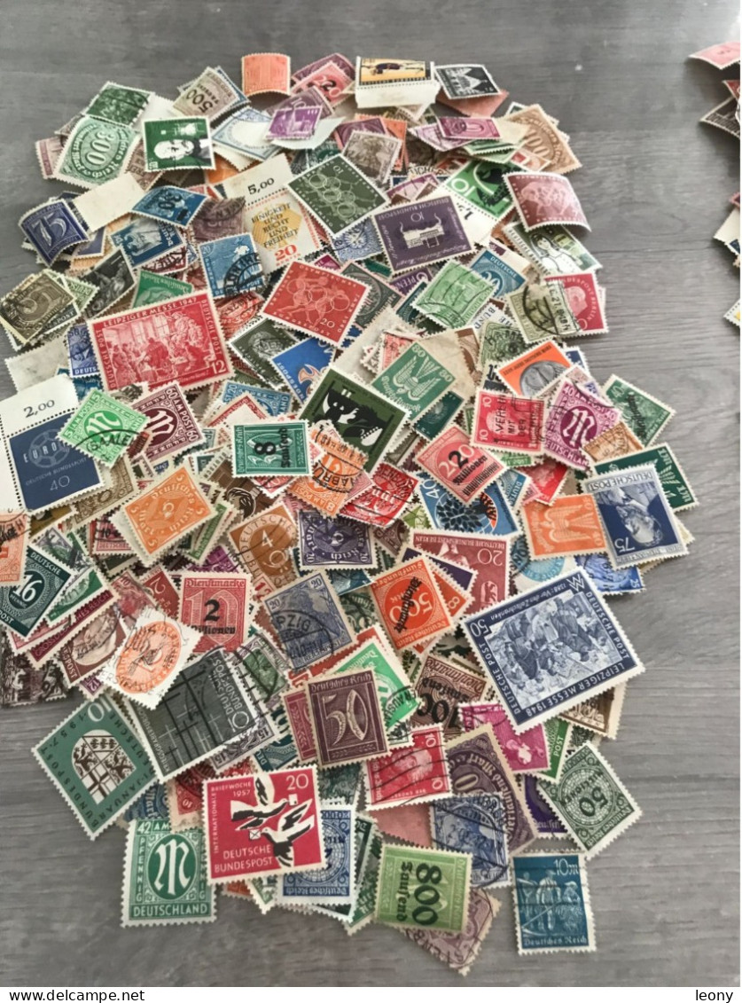 Environ  1300  TIMBRES D' ALLEMAGNE - OBLITERES - Lots & Kiloware (min. 1000 Stück)