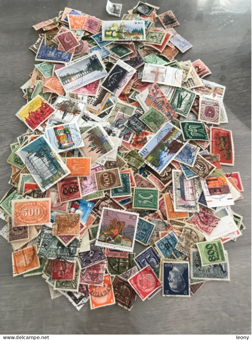 Environ  1300  TIMBRES D' ALLEMAGNE - OBLITERES - Lots & Kiloware (min. 1000 Stück)