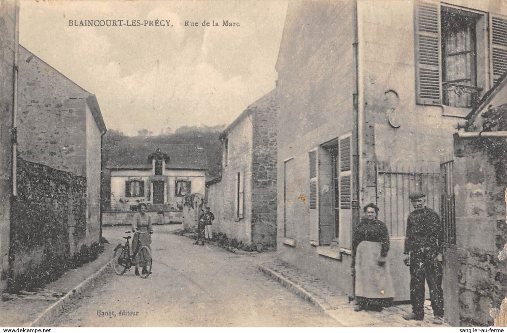 CPA 60 BLAINCOURT LES PRECY / RUE DE LA MARE - Sonstige & Ohne Zuordnung