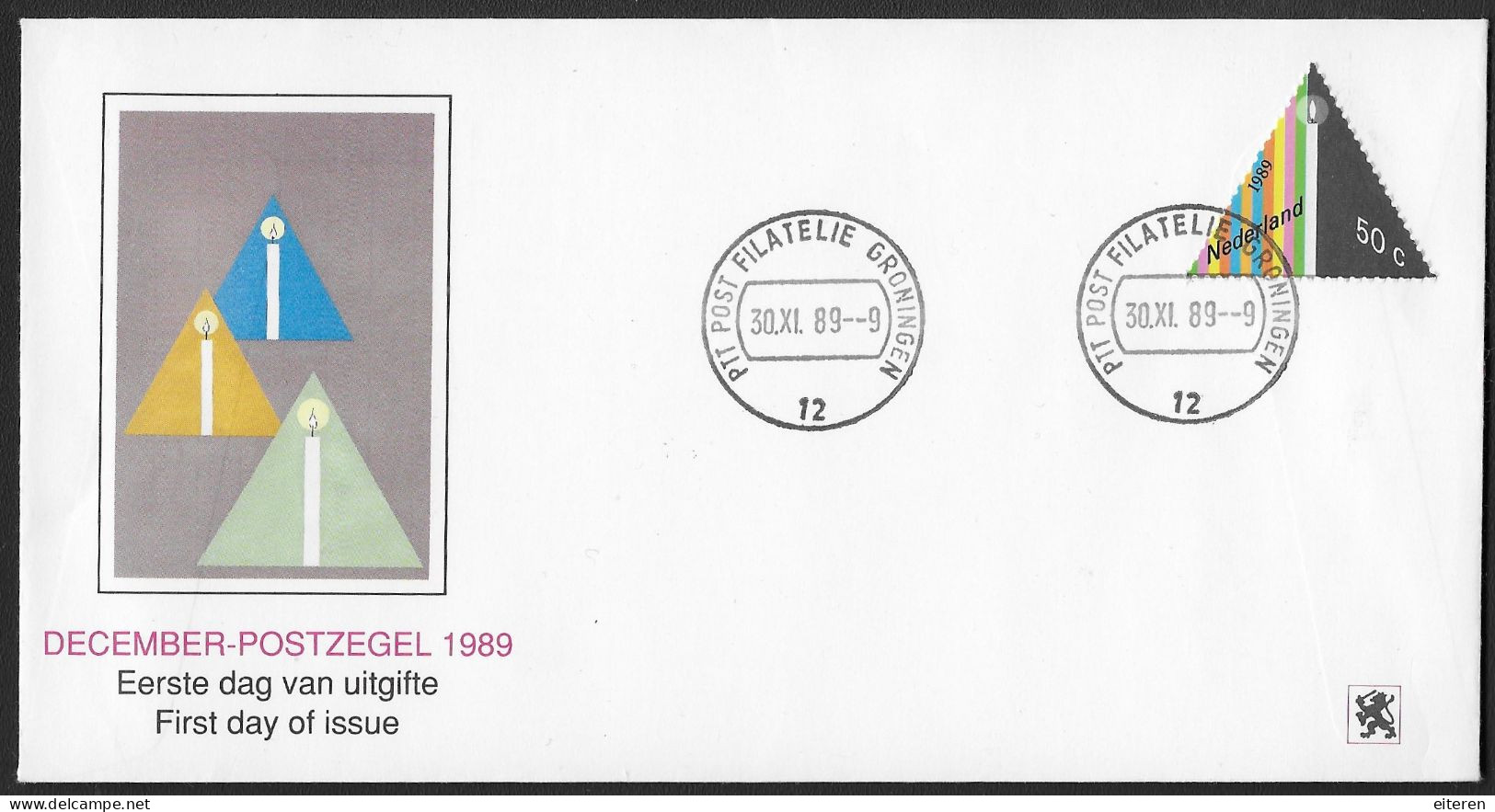 NVPH 1439 - 1989 - Decemberzegels - FDC