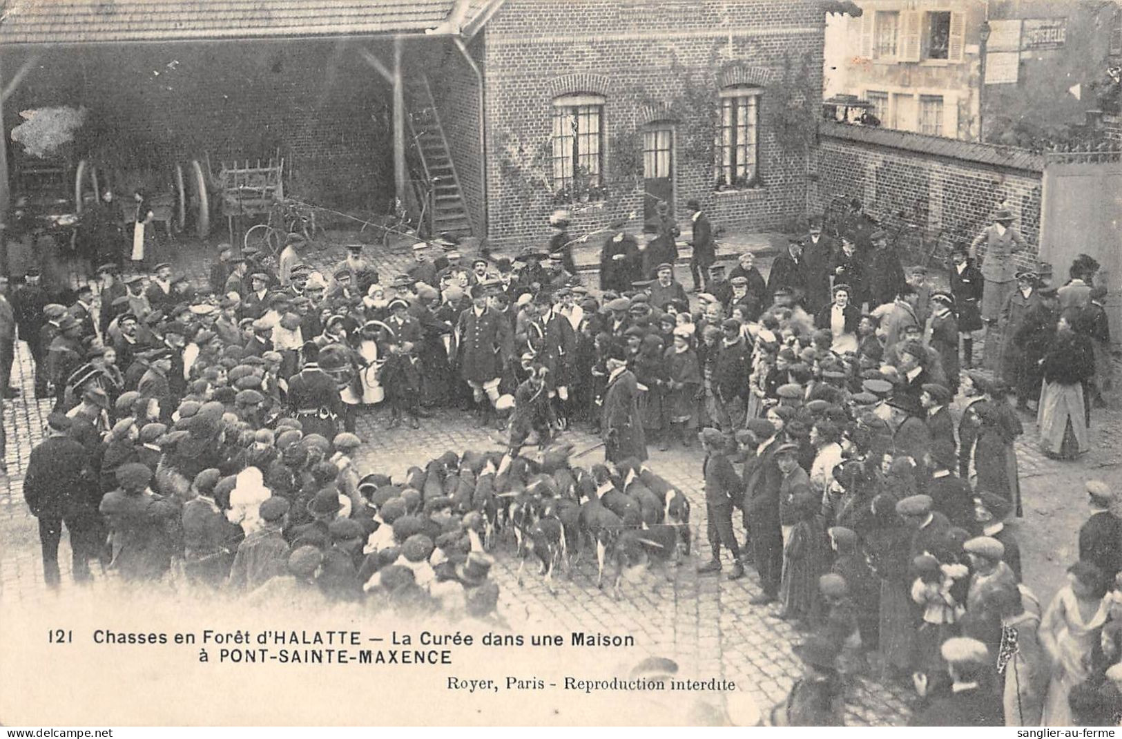 CPA 60 CHASSES EN FORET D'HALATTE / LA CUREE DANS UNE MAISON / PONT SAINTE MAXENCE - Altri & Non Classificati