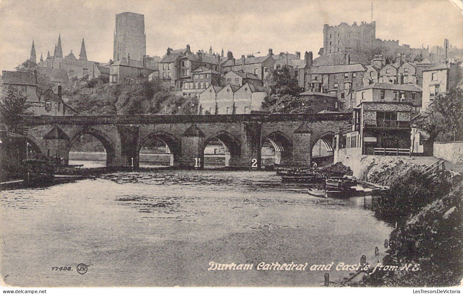 ENGLAND - Durham Cathedral And Castle From NE - Carte Postale Ancienne - Durham City