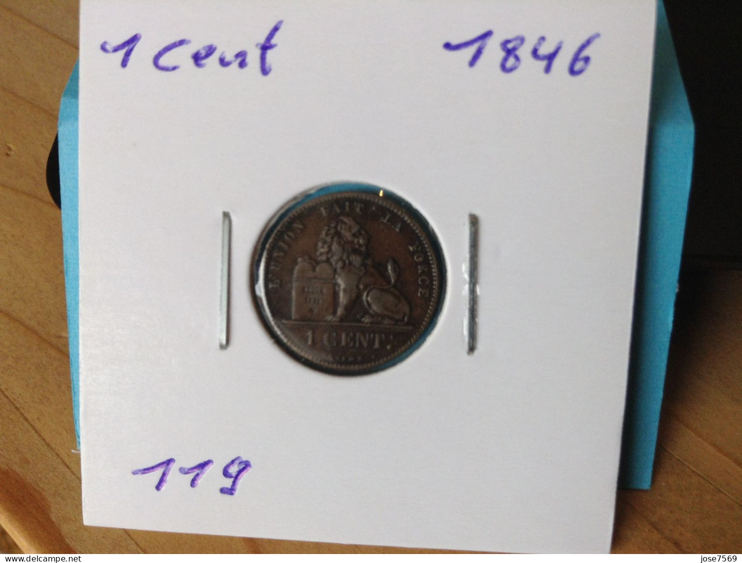 België Leopold I 1 Cent 1846. (Morin 119) - 1 Centime