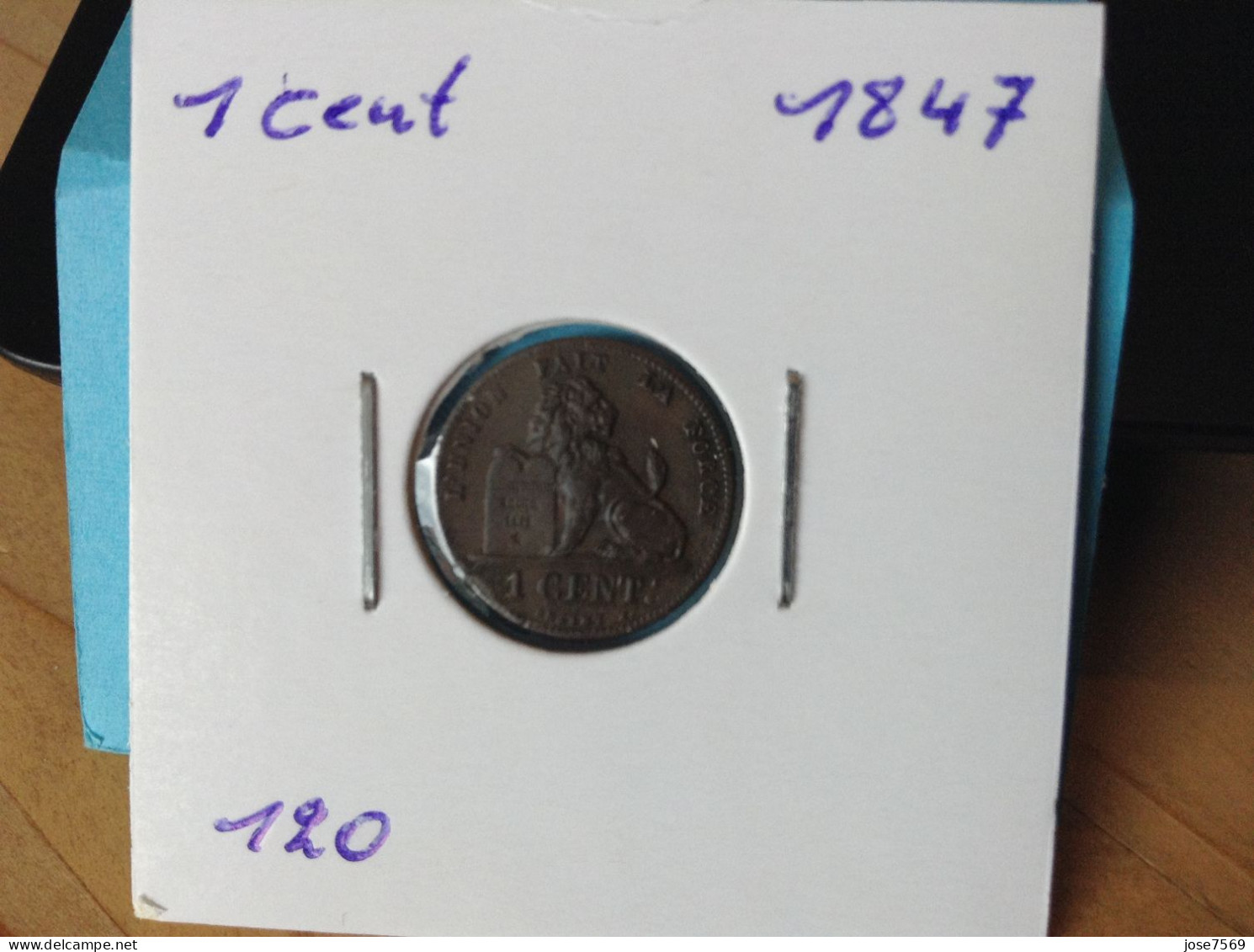 België Leopold I 1 Cent 1847. (Morin 120) - 1 Cent