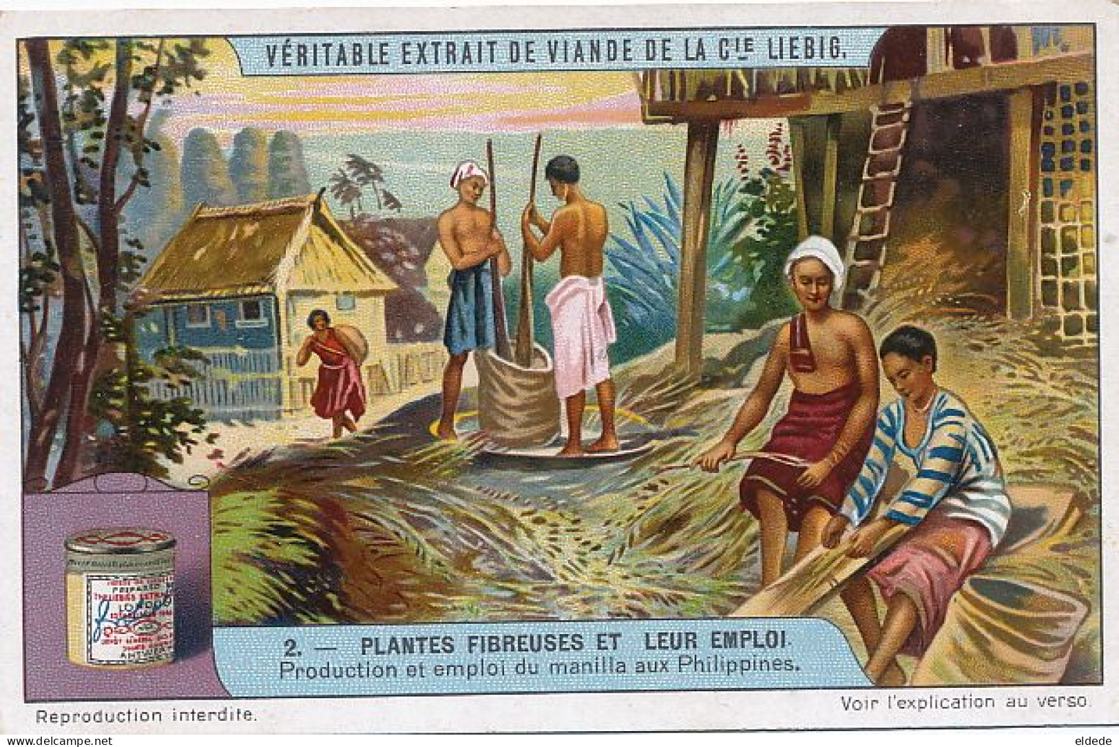 Image Advert Liebig Philippines  Musa Manilla - Philippines