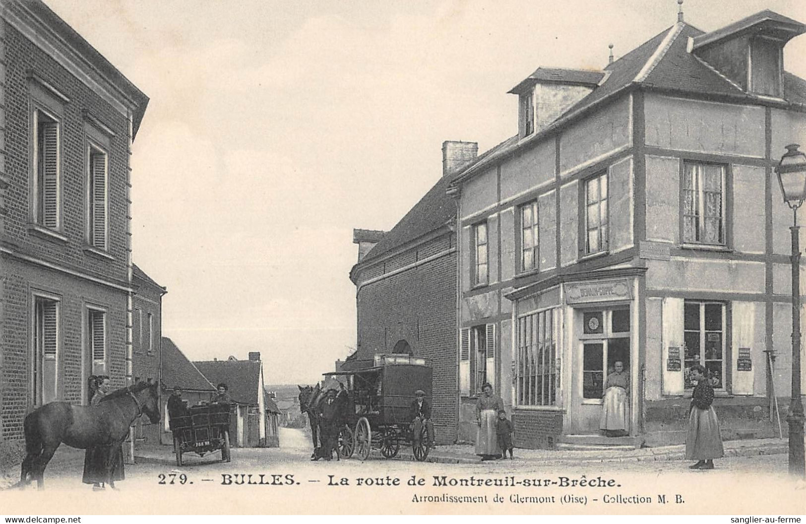 CPA 60 BULLES / ROUTE DE MONTREUIL SUR BRECHE - Autres & Non Classés