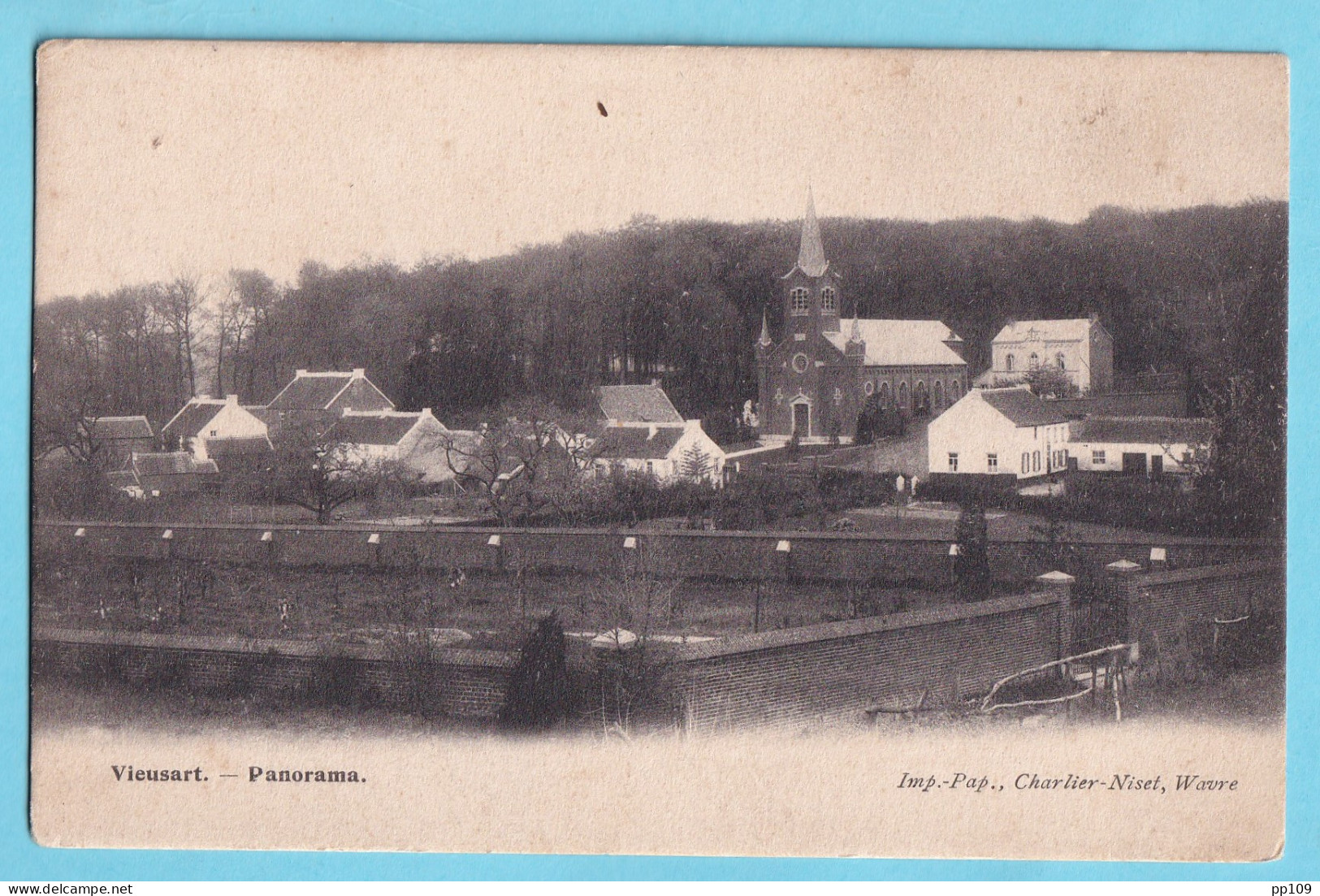 CP VIEUSART Panorama Imp. Pap. Charlier -Niset Wavre - Chaumont-Gistoux