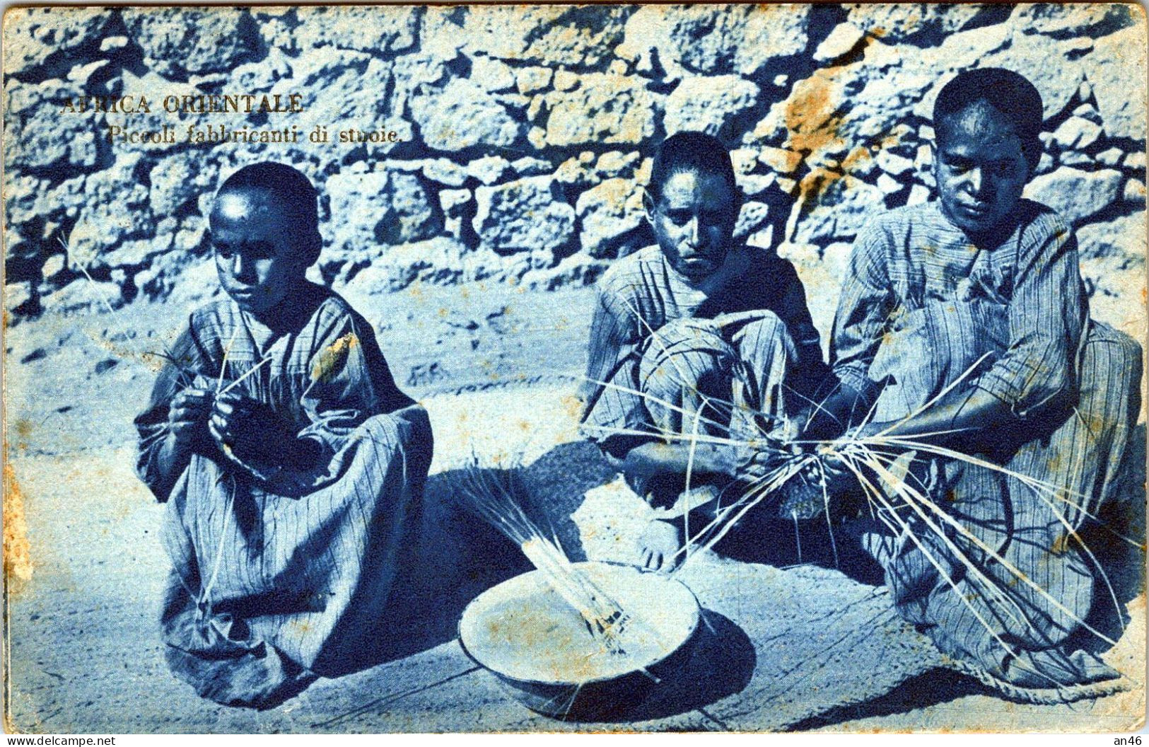 AFRICA ORIENTALE - Piccoli Fabbricanti Di Stuoie - Vgt. 1935 - Non Classés