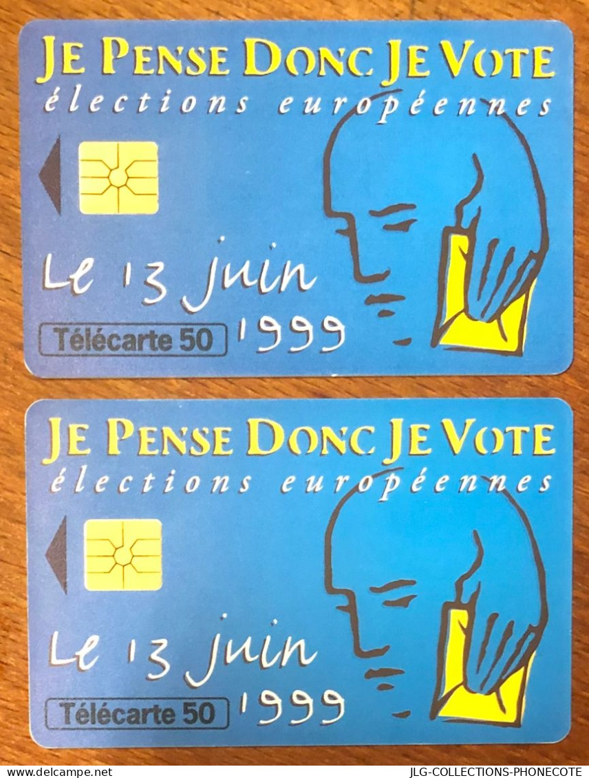 PARLEMENT EUROPÉEN TELECARTE REF PHONECOTE F977 & 977a TELEFONKARTE SCHEDA TARJETA PHONECARD PREPAID PREPAYÉE - 1999