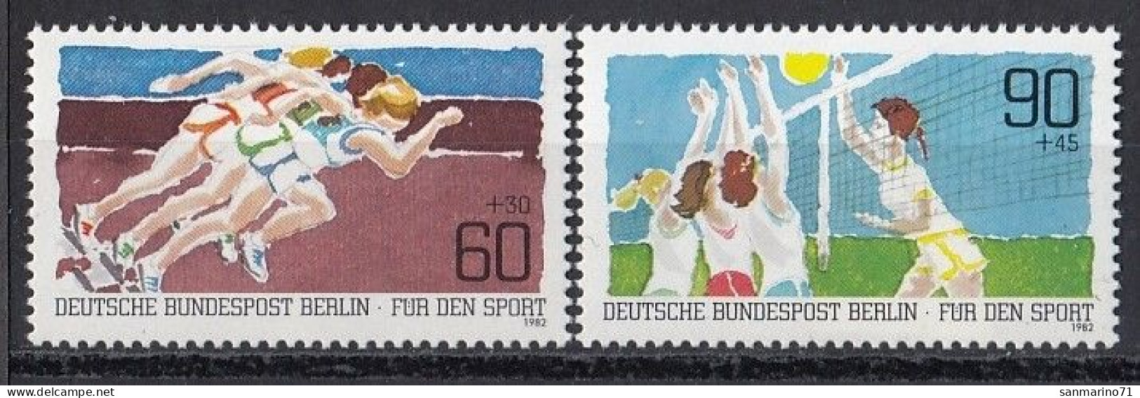 GERMANY Berlin 664-665,unused - Volley-Ball