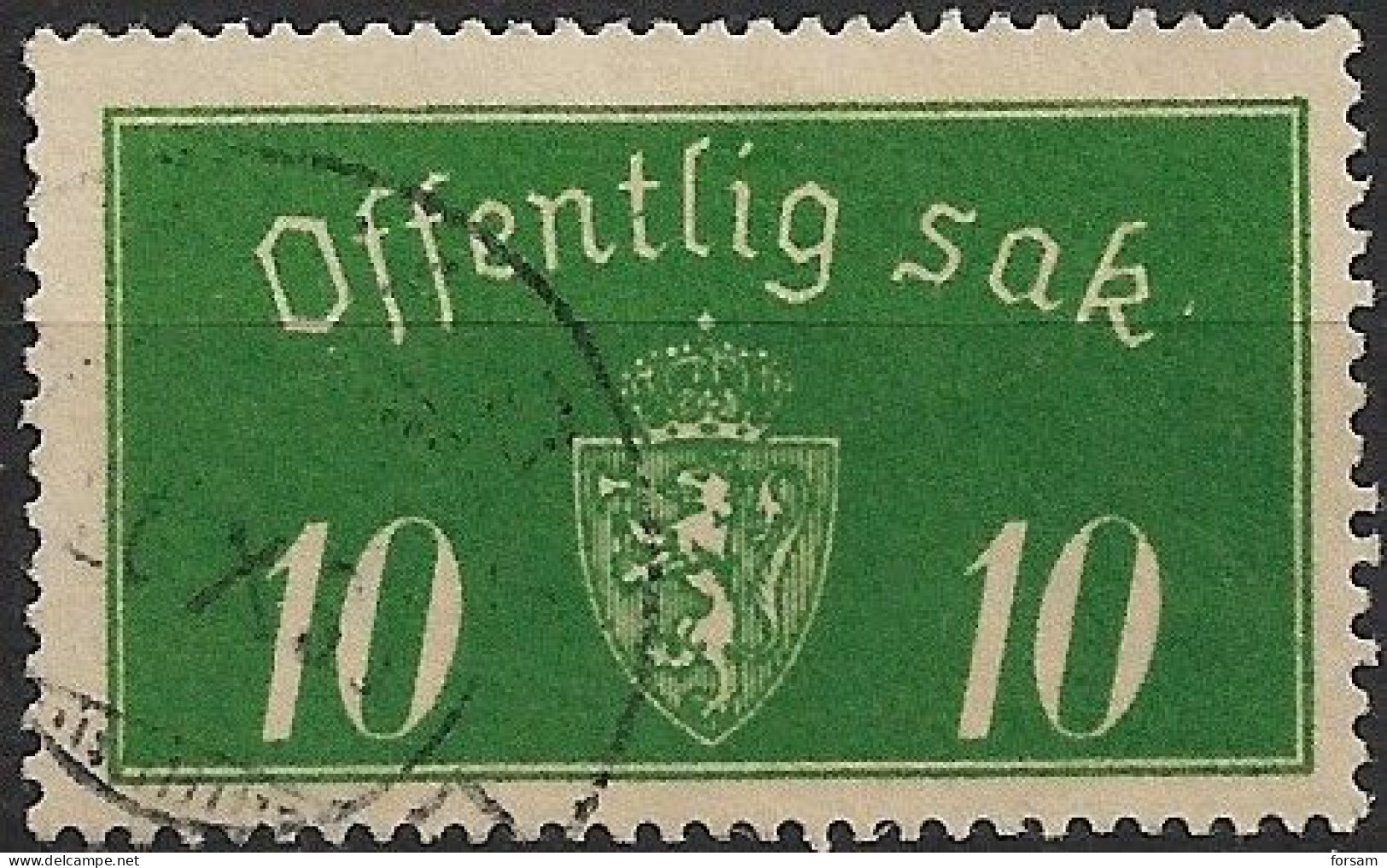 NORWAY..1933..MICHEL # 12 I..used. - Usados