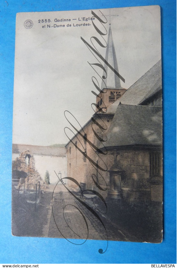 Godinne Eglise  & Grotte N.D De Lourdes 1912 - Chaumont-Gistoux