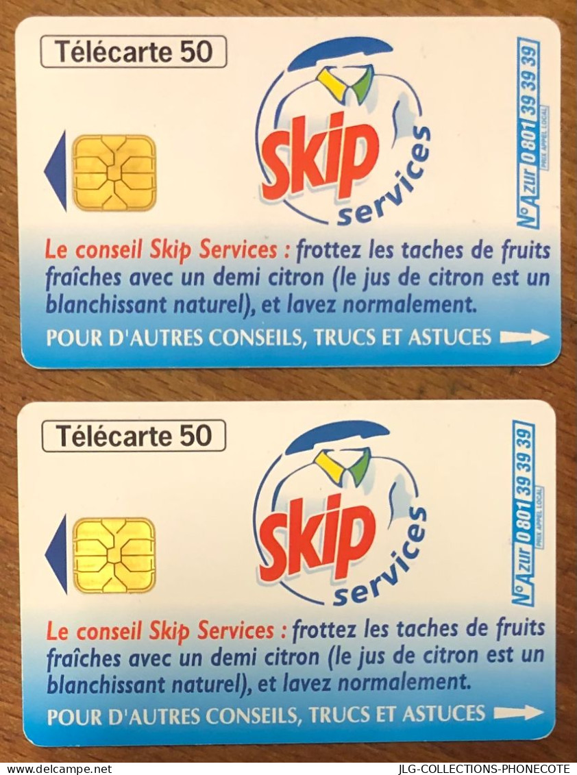 SKIP TELECARTE REF PHONECOTE F981 AVEC "4" FERMÉ & OUVERT TELEFONKARTE SCHEDA TARJETA PHONECARD PREPAID PREPAYÉE - 1999