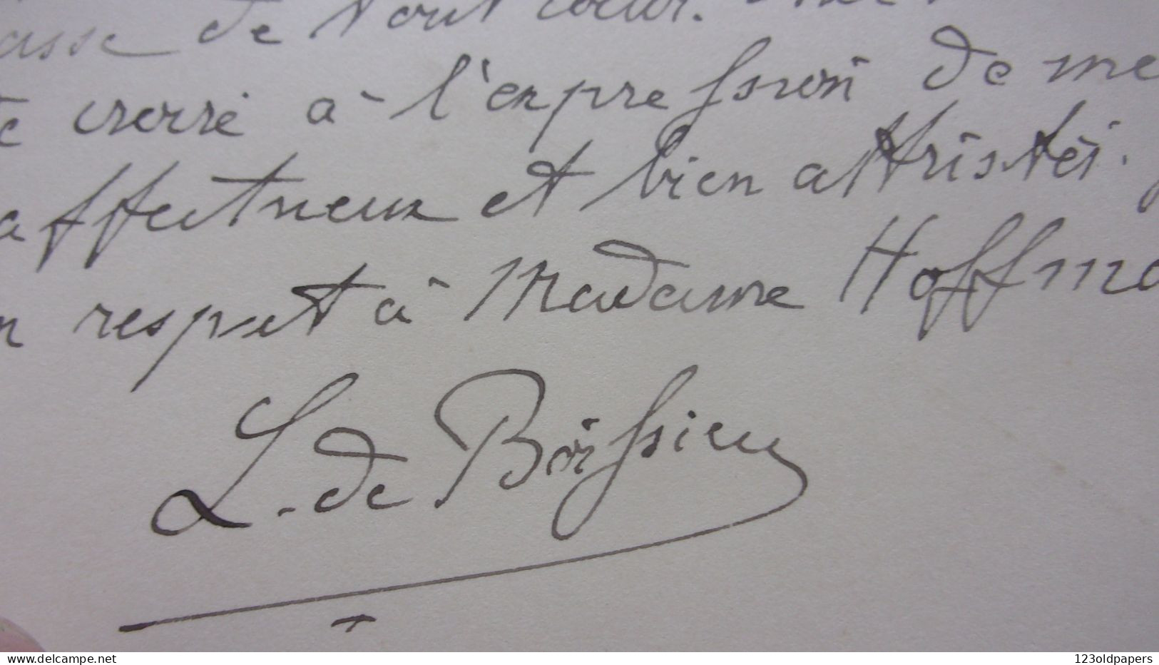 LAS Abbé Louis De Boissieu (1874-1963), Chanoine Honoraire De Paris, Curé De Saint-Jacques-le-Majeur à Montrouge 1937 - Other & Unclassified