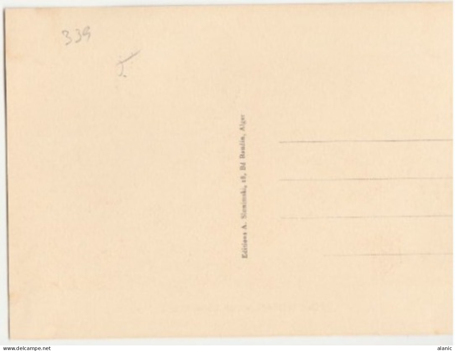 ALGERIE-Carte Maximum- N°339 PORT D ORAN- 1956 - Cartoline Maximum