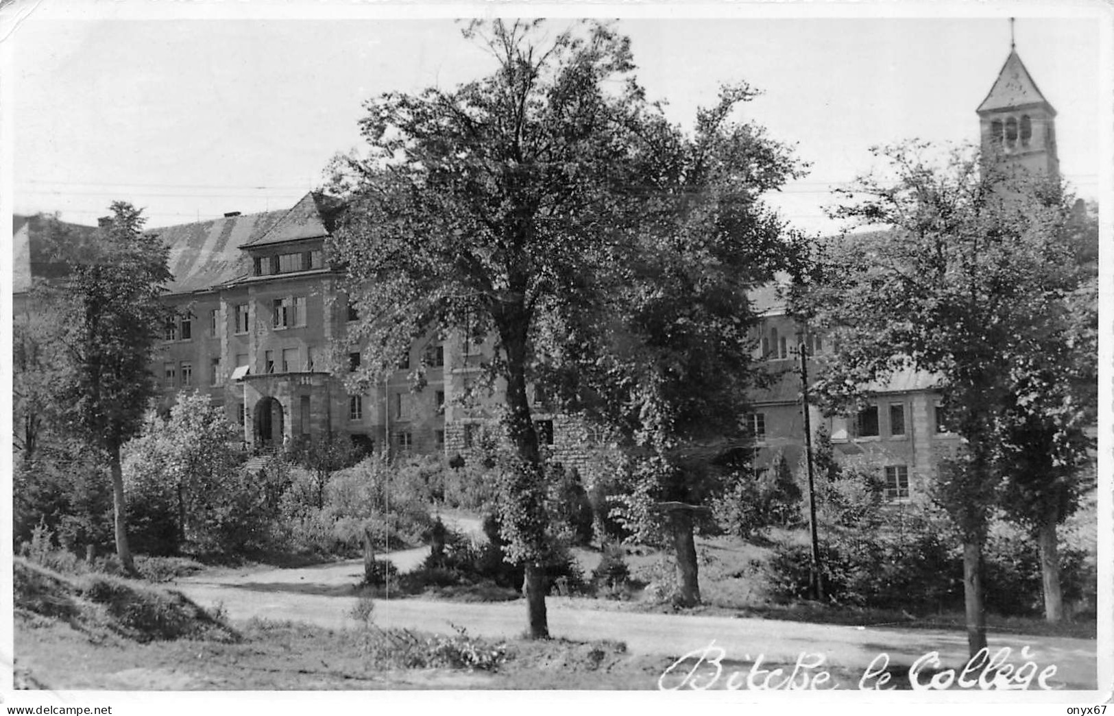 Carte Photo BITSCH-BITCHE-57-Moselle-Le Collège-Ecole-Enseignement - Bitche