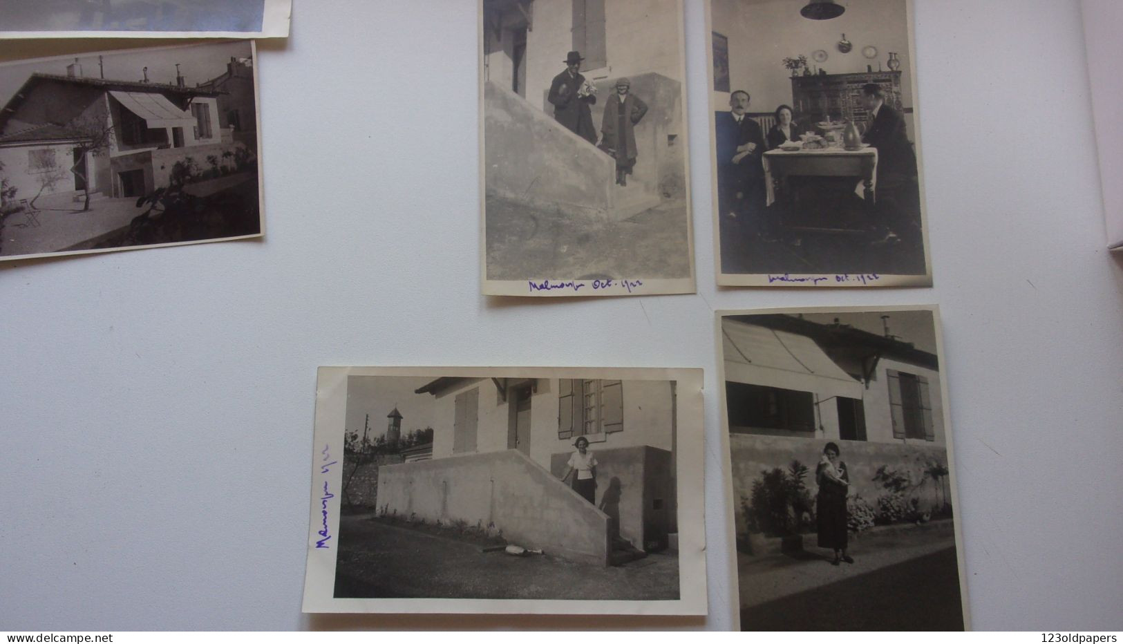 13 MARSEILLE LOT DE 8 CARTE PHOTO FAMILIALE Malmousque ENDOUME MARSEILLE 1922 - Endoume, Roucas, Corniche, Beaches