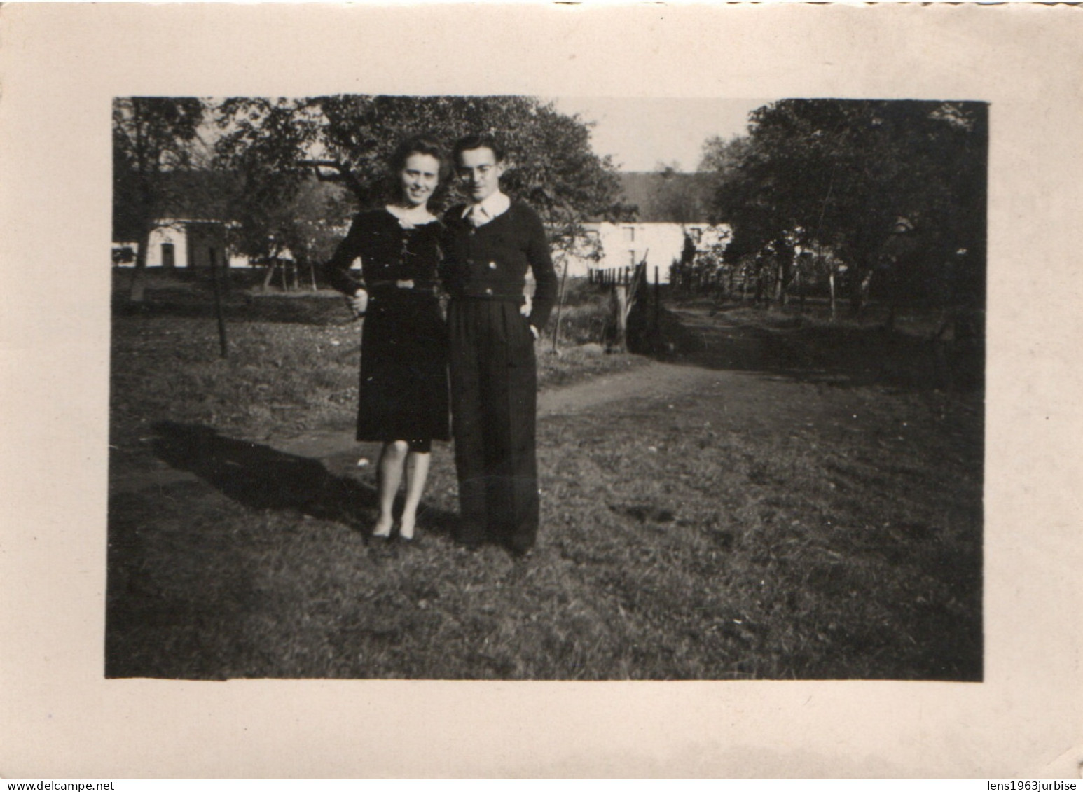 Ville Pommeroeul , 2 Petites Photos Souvenir De ... 1947 - Bernissart