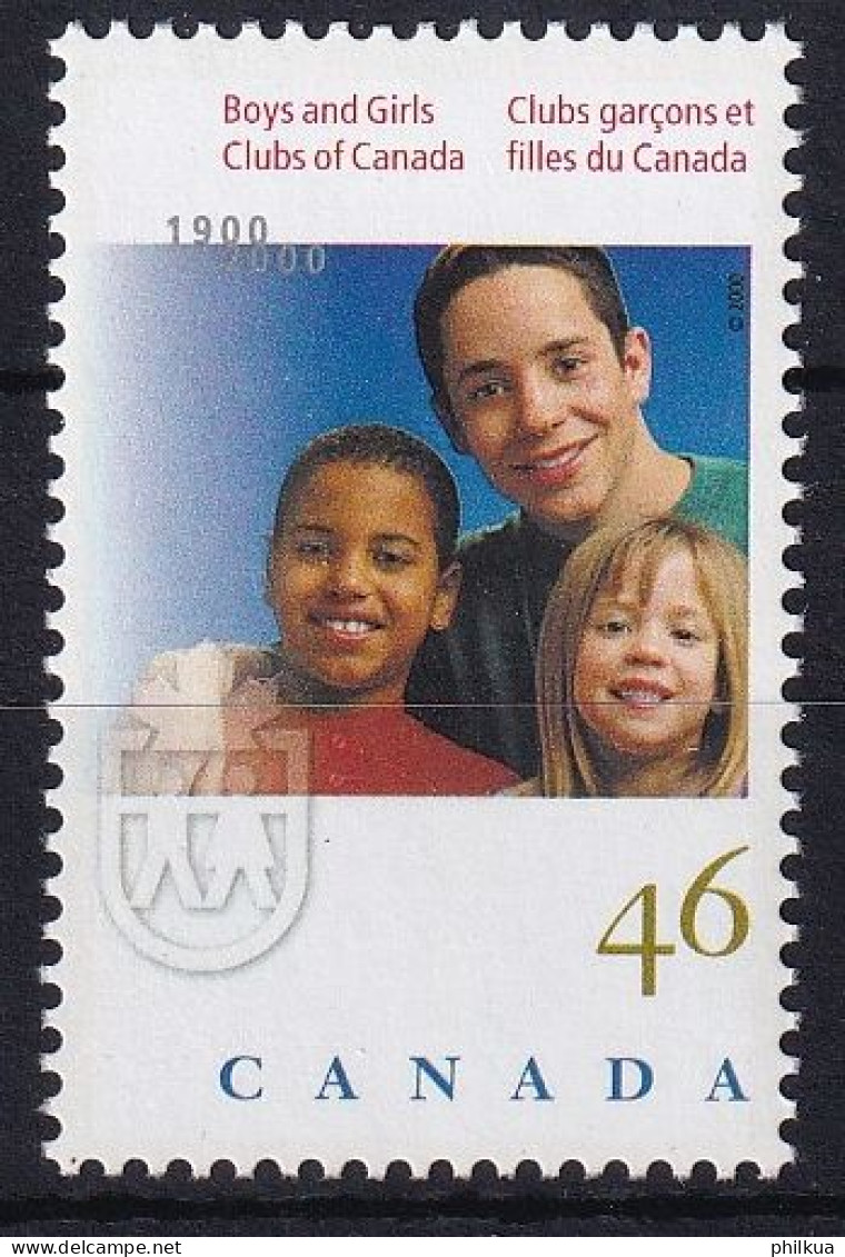 MiNr. 1923 Kanada (Dominion) 2000, 1. Juni. 100 Jahre Jungen- Und Mädchenklubs In Kanada - Postfrisch/**/MNH - Ungebraucht