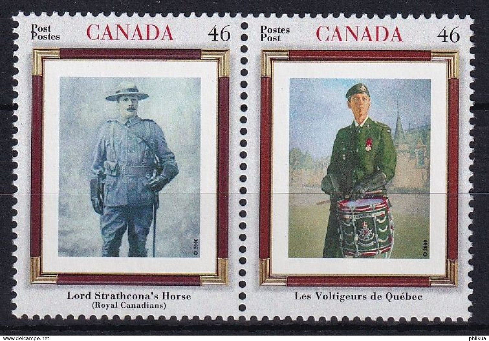 MiNr. 1942 - 1943 Kanada (Dominion) 2000, 11. Nov. Kanadische Regimenter - Postfrisch/**/MNH - Ongebruikt