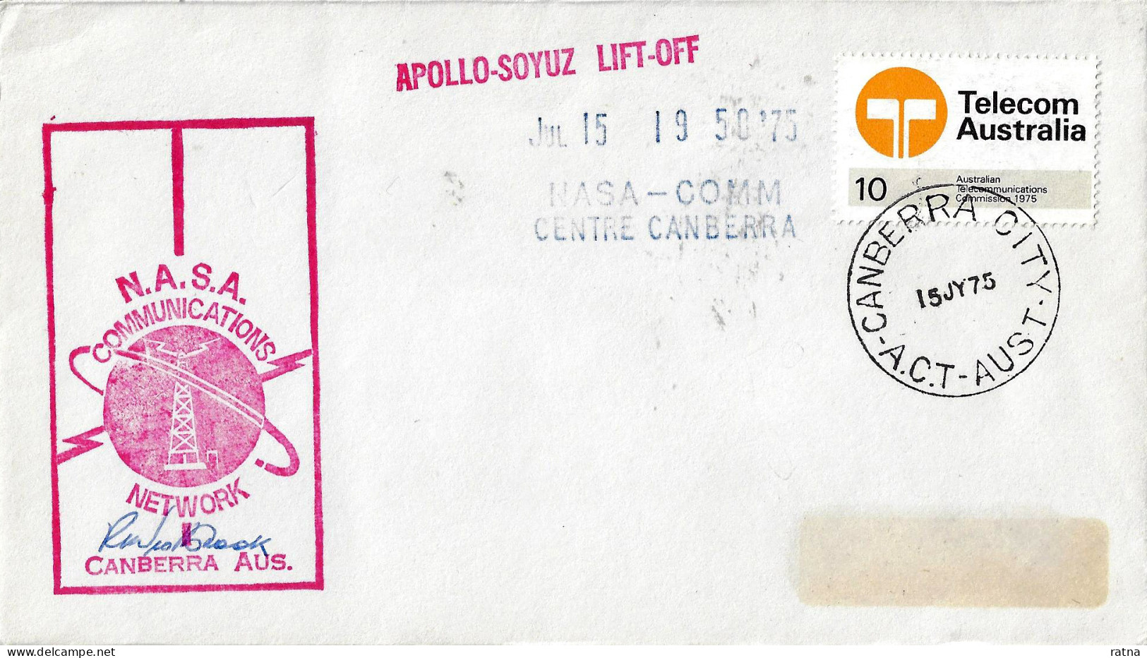 Australie 1975, NASA Base De Camberra,, Conquète Spatiale, Espace, Astronautique, Vol Couplé Apollo Soyouz - Oceania