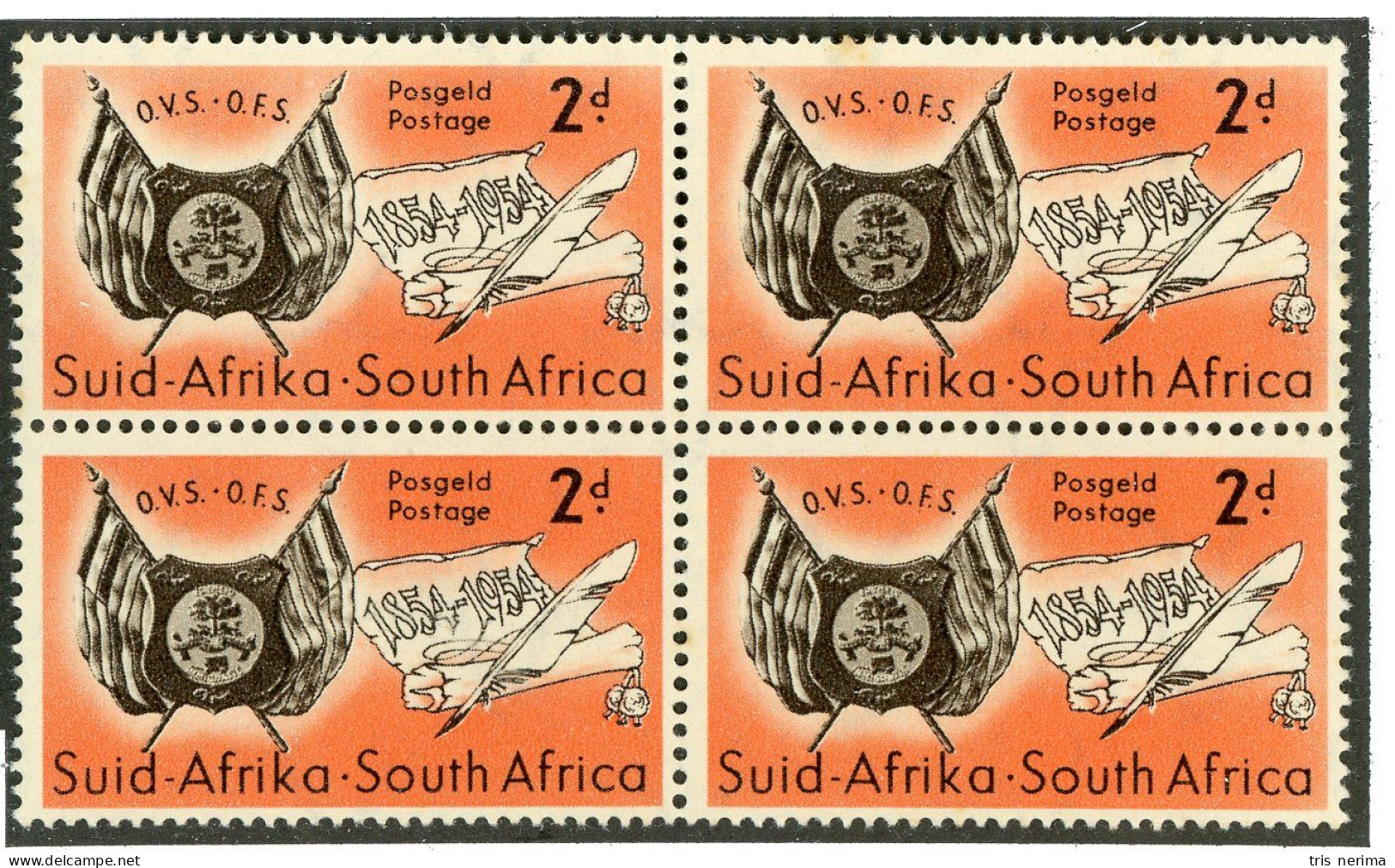 5643 BCx S. Africa 1954 Scott 198 Mnh** (Lower Bids 20% Off) - Unused Stamps