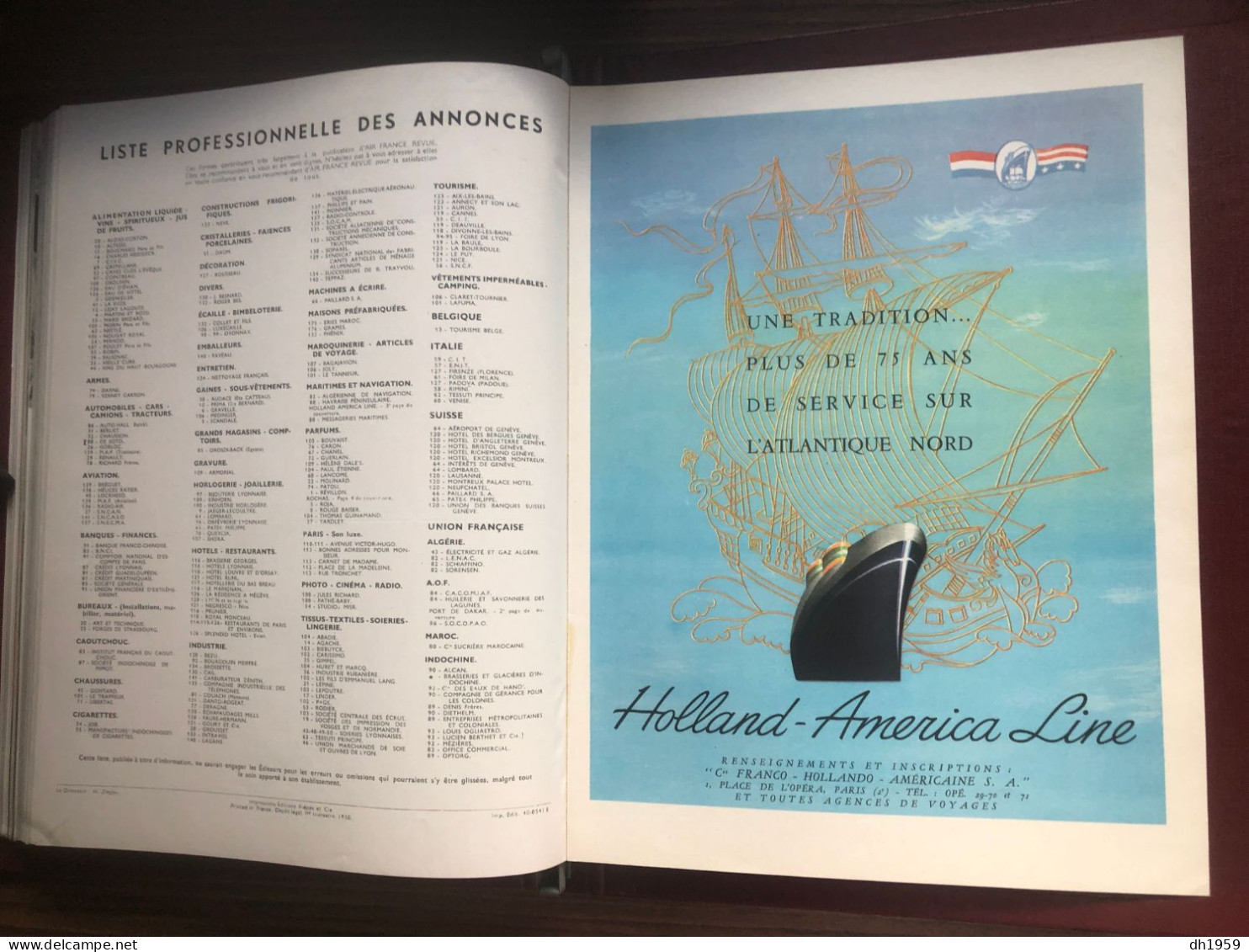 AIR FRANCE REVUE AVIATION  OUTRE MER PRINTEMPS 1950 PRESSE J. VERNE CHANEL AFRIQUE DAKAR ASIE TAHITI PUB PUBLICITE