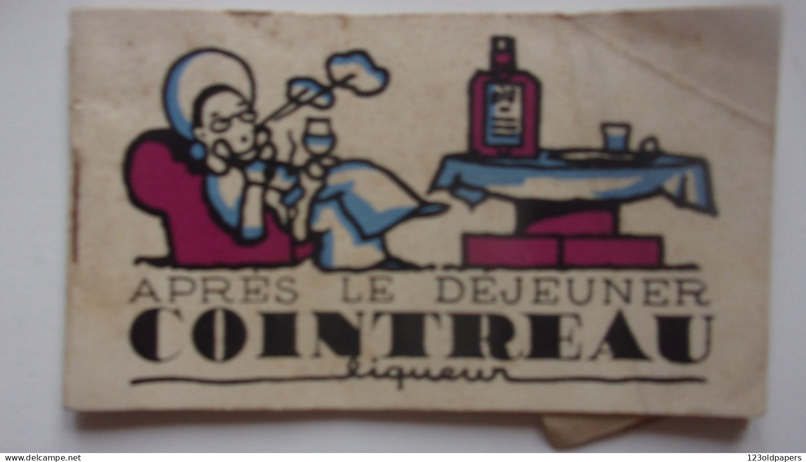 APRES LE DEJEUNER DINER COINTREAU  LIQUEUR CARNET NOTE - Publicités