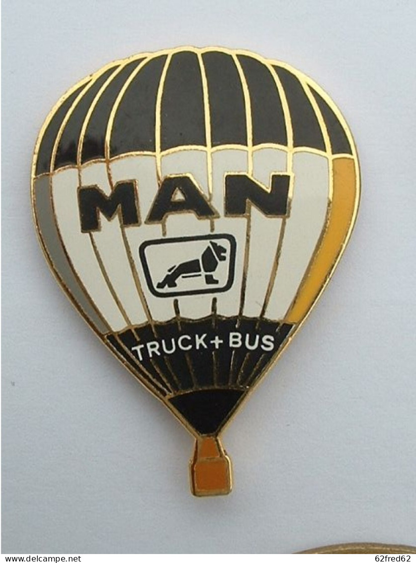 PIN'S  MONTGOLFIERE - MAN - TRUCK & BUS - Fesselballons