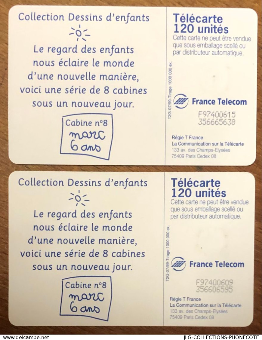 CABINE MARC TELECARTE REF PHONECOTE F993A "4" FERMÉ & OUVERT TELEFONKARTE SCHEDA TARJETA PHONECARD PREPAID PREPAYÉE - 1999