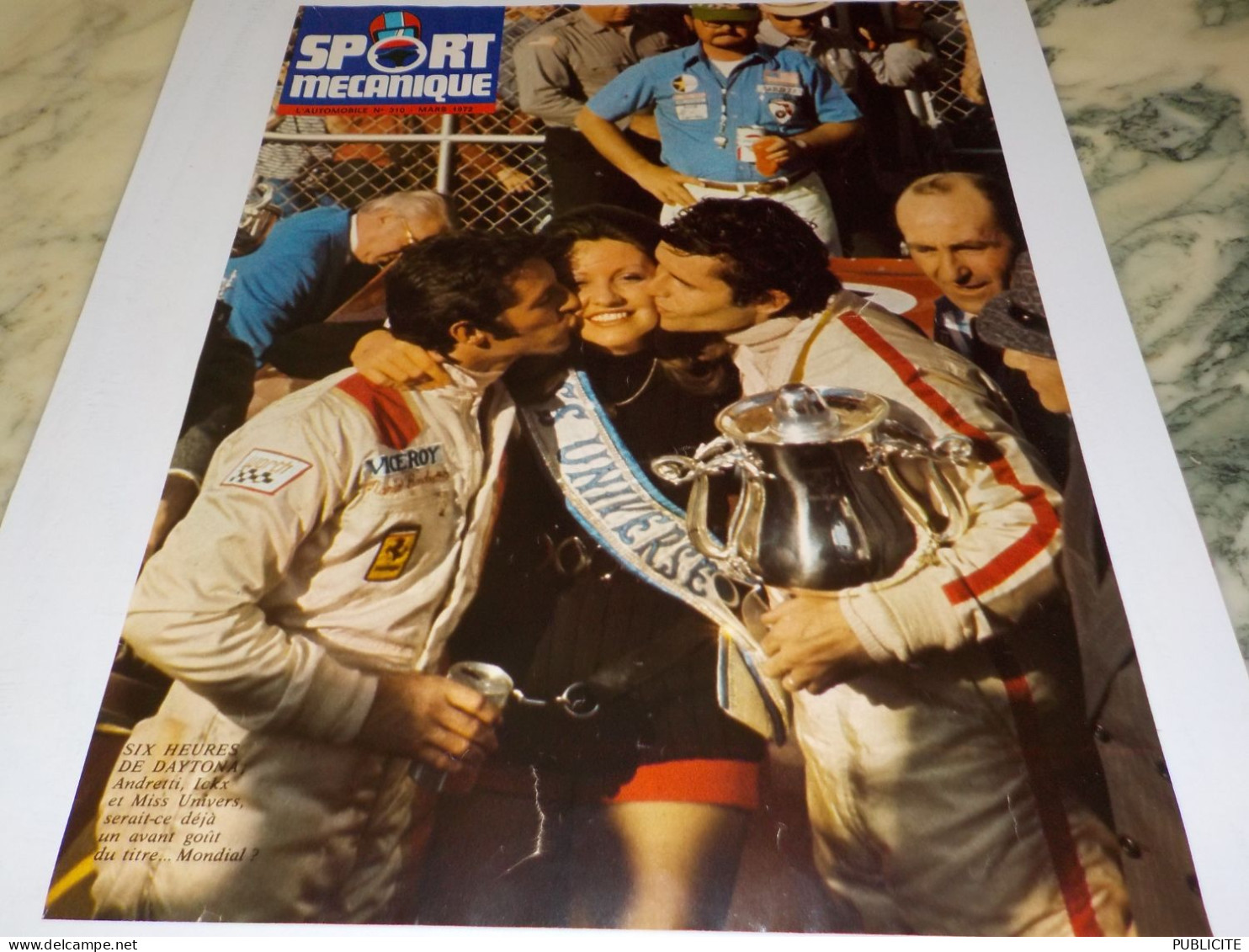 PHOTO MARIO ANDRETTI ET ICKX A DAYTONA  1971 - Other & Unclassified